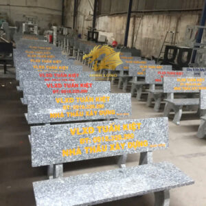 Ghế đá trắng suối lau, in ấn theo yêu cầu